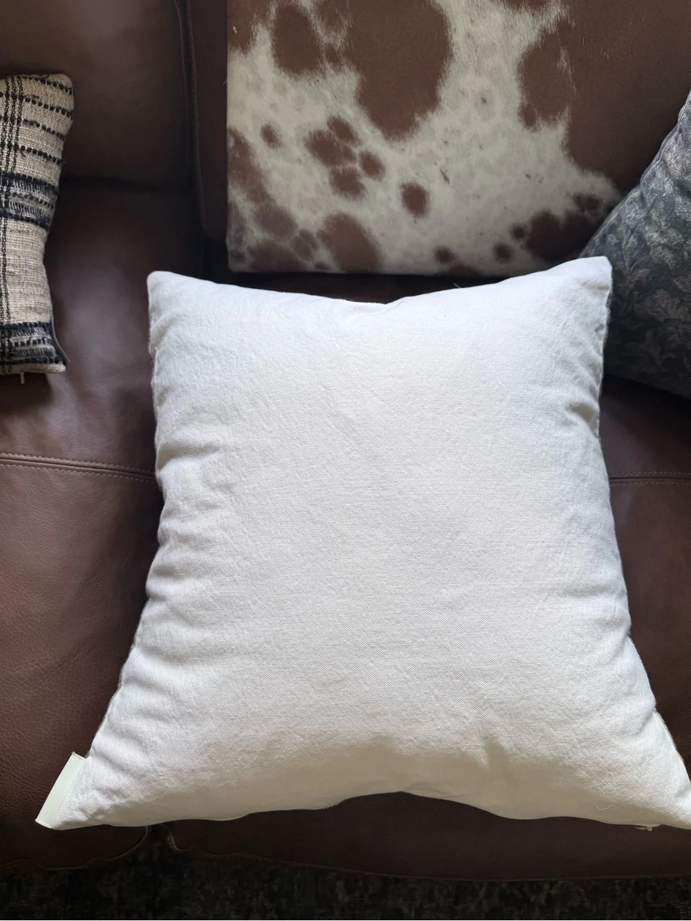 Neutral Woven Textured Throw Pillow Cover